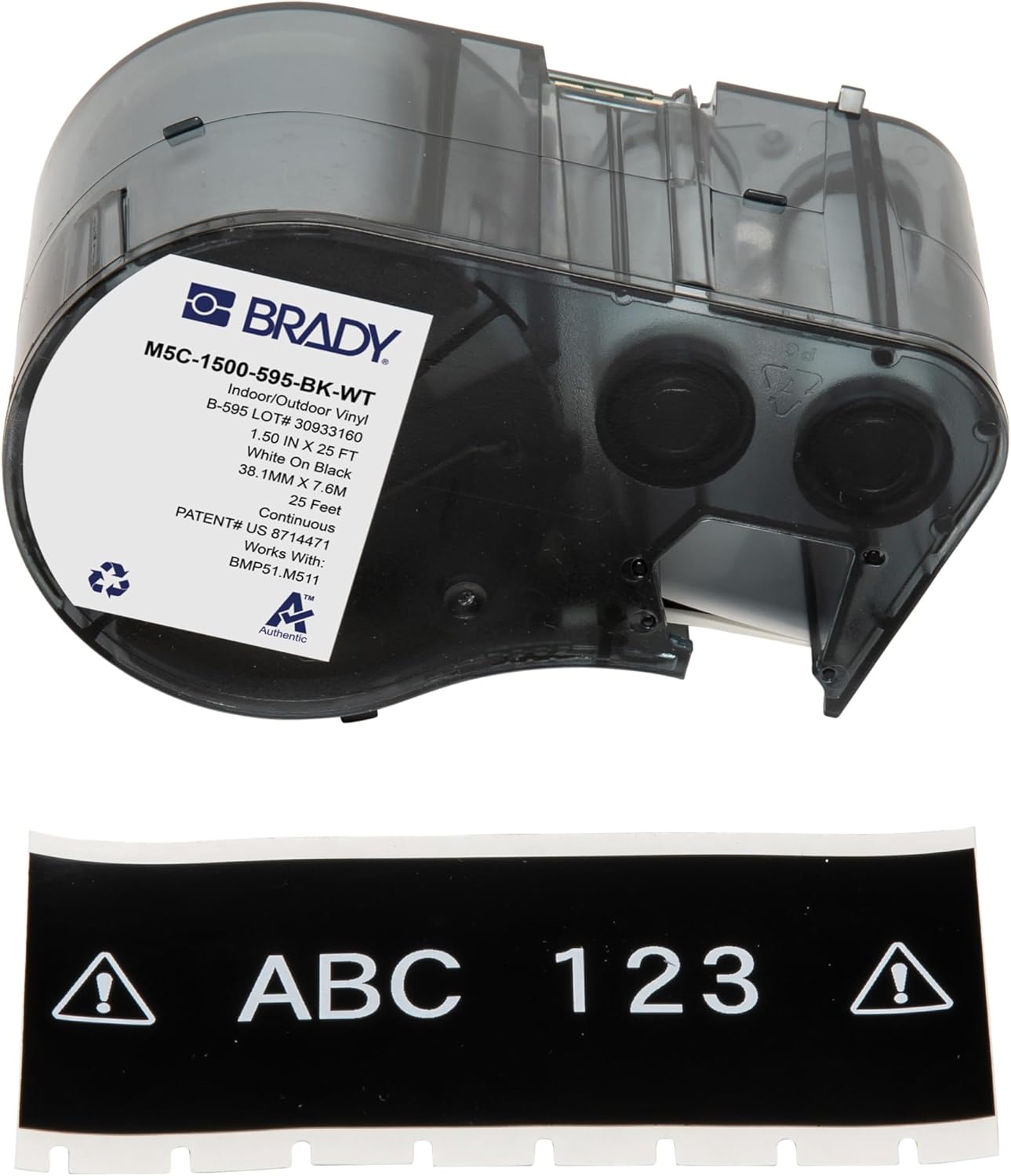 Brady Authentic All-Weather Vinyl Labels for Industrial Use