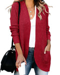 Casual Women's Loose Open Front Cardigan by Saodimallsu for Comfort