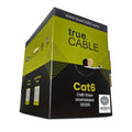 trueCABLE Cat6 Riser (CMR) 1000ft Gray - Reliable Bulk Ethernet Cable