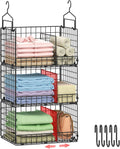 3-Tier Extra Large Closet Hanging Organizer with Dividers - Space