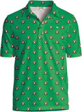 Tipsy Elves Mens Tipsy Elves Athletic Fit Polo for Men - Flexible
