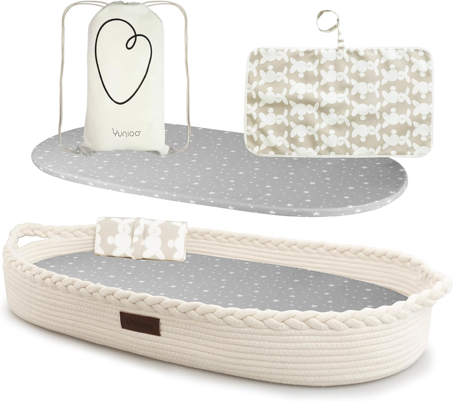 Portable Diaper Changing Pad and Moses Basket for Newborns