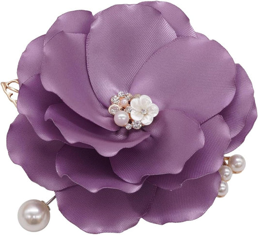 Fabric Flower Brooch Pin for All Occasions - Handmade Gift Ideas
