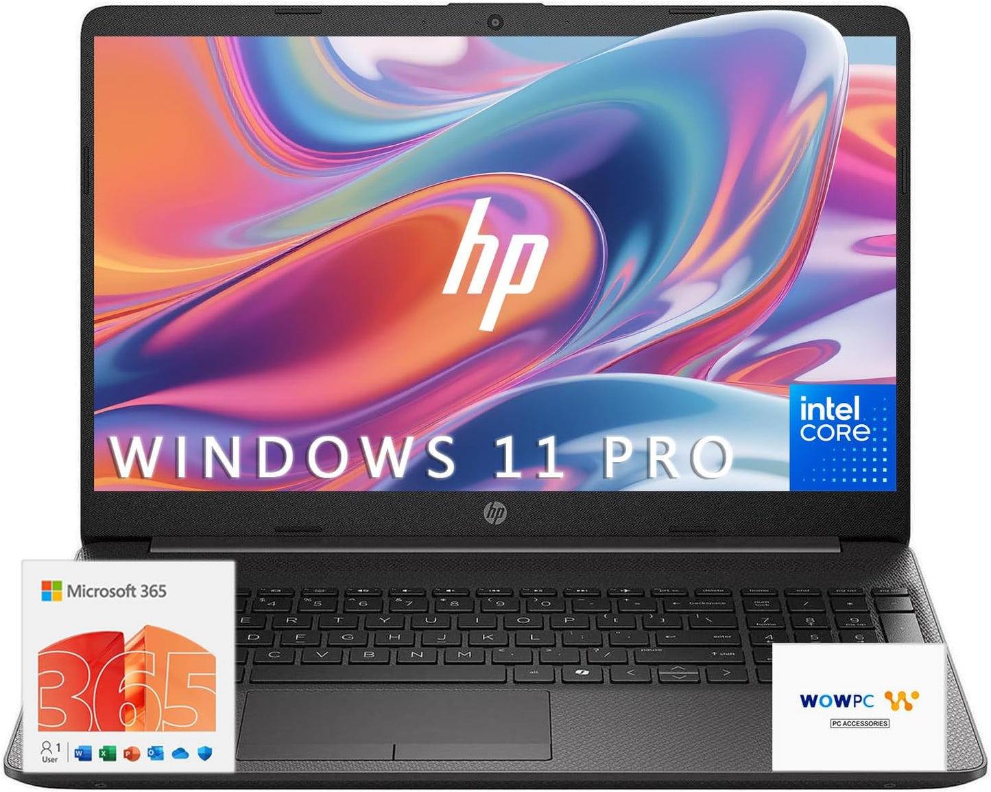 HP 250 G9 15.6 FHD Work Laptop with Office 365 and USB