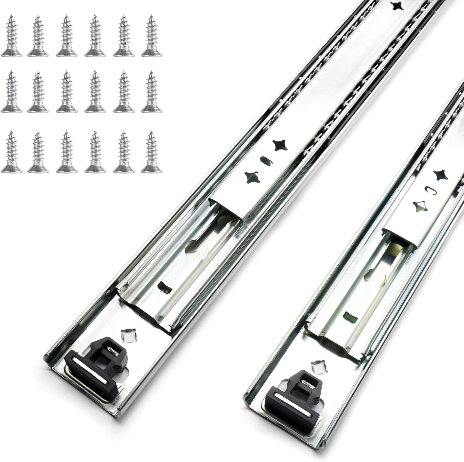 22 Inch Heavy Duty Drawer Slides with Full Extension Capability