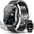 WalkerFit Rugged Smart Watch for Men - Military Tough AMOLED Display