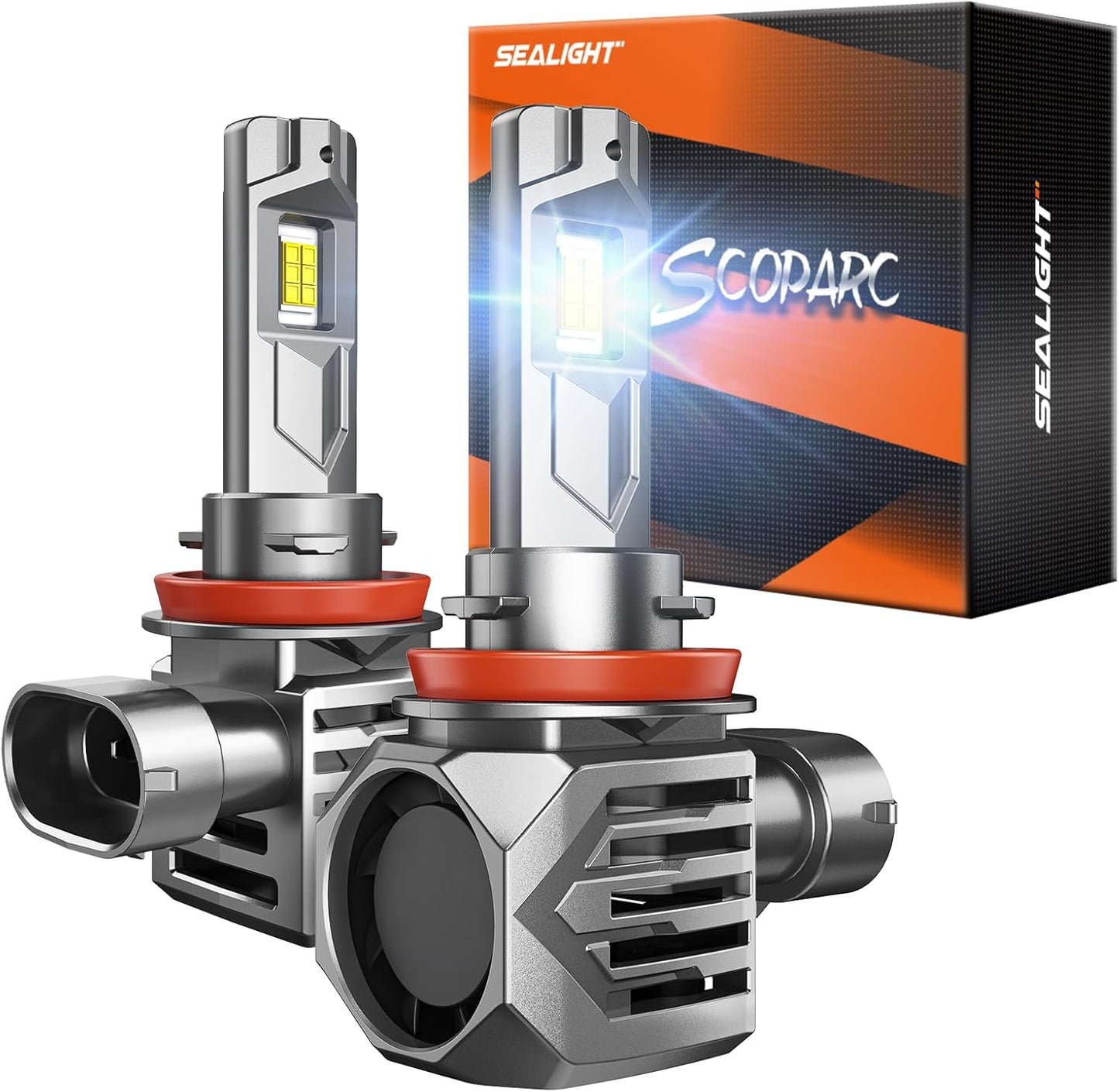 SEALIGHT Brightest H11 H9 H8 Bulbs for Powersports Lighting