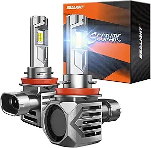 SEALIGHT Brightest H11 H8 H9 Bulbs - 33000 Lumens Wireless Power