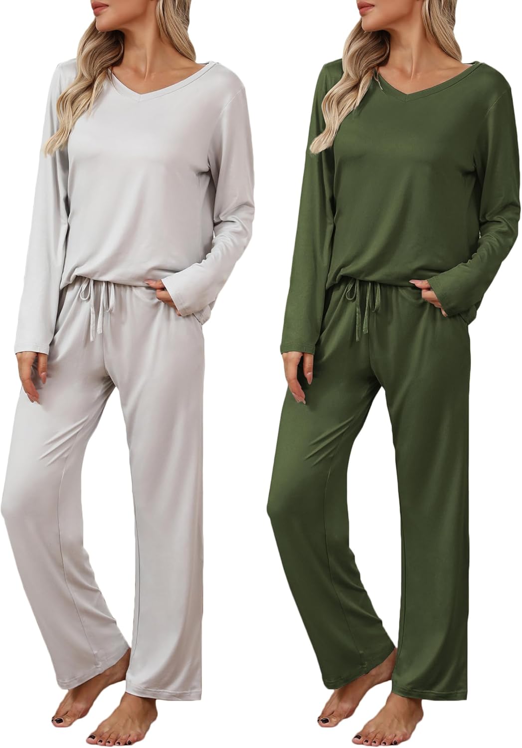 Ekouaer Womens 2 Pack Pajama Set for Ultimate Comfort and Style
