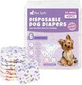 Pet Soft Female Dog Diapers XXS 40pcs - Super Absorbent, Wetness