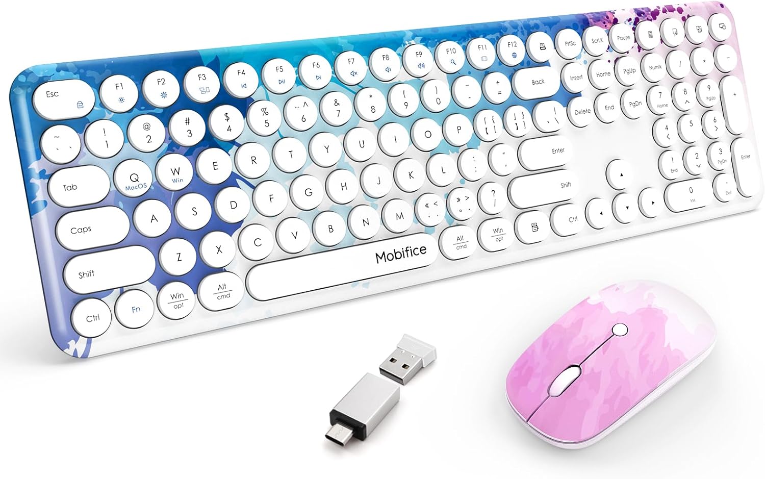 Retro Typewriter Style Keyboard & Mouse Combo by Mobifice