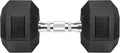 Hex Dumbbells Rubber Coated Cast Iron 45LB - Stable Home Strength