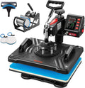 VEVOR 5 in 1 Heat Press Machine 12x15 in - Versatile 360 Swing Away