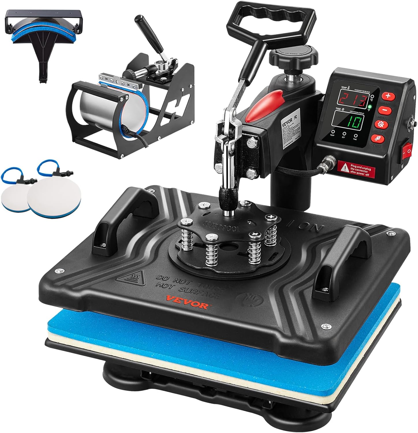 VEVOR 5 in 1 Heat Press Machine for T Shirts and More