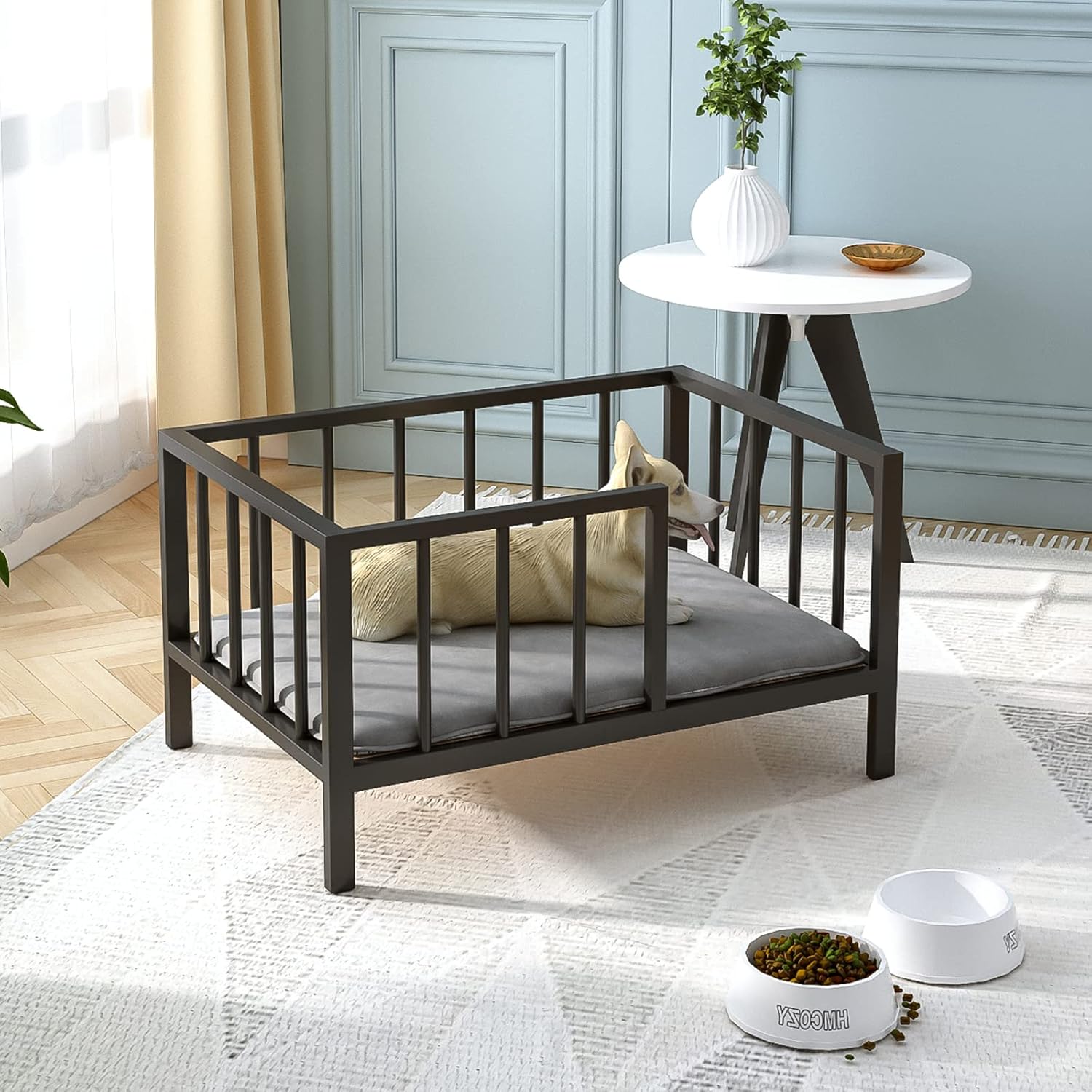 Elevated Dog Bed with Rails for Small Pets - OSCHF Design