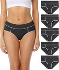 Women's Cotton Stretch Mid Waisted Briefs Multipack - Breathable
