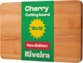 Cherry Wood Cutting Board 18 x 12 - Durable Reversible Board