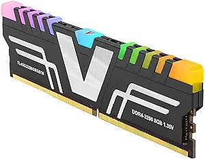 v-Color Prism DDR4 8GB 3200MHz CL16 RGB Gaming Memory Upgrade