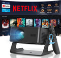 Projector with WiFi and Bluetooth for Outdoor Movie Nights - Portable