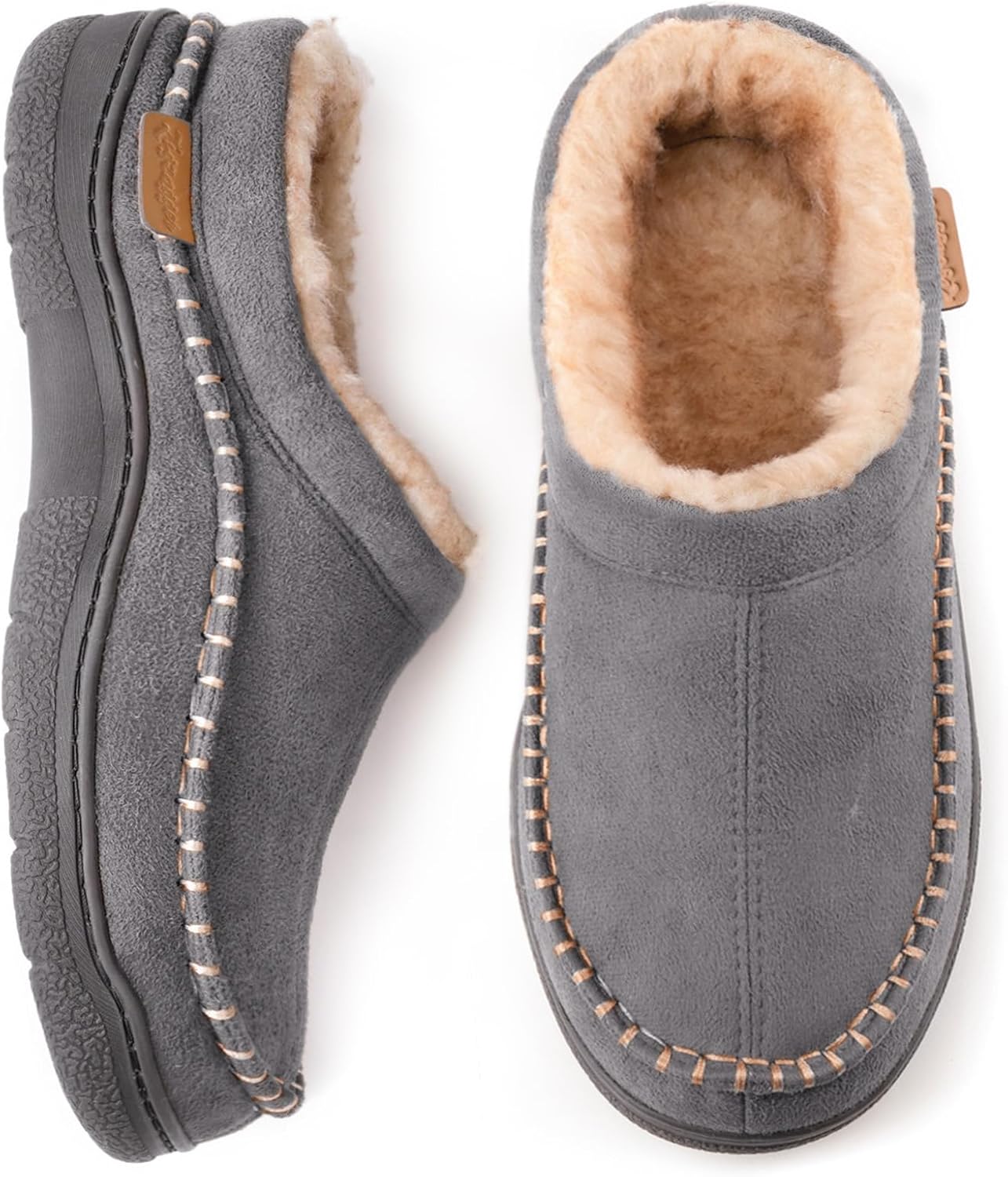 Zigzagger Men's Slip On Moccasin Slippers for Ultimate Comfort