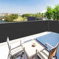 Houssity Black 4 ft x 75 ft Balcony Deck Fence Privacy Screen