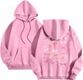 Hoodies For Teen Girls 2024 Cute Preppy Pink Graphic Pullover