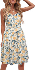 YATHON Casual Dresses for Women with Pockets and Spaghetti Straps