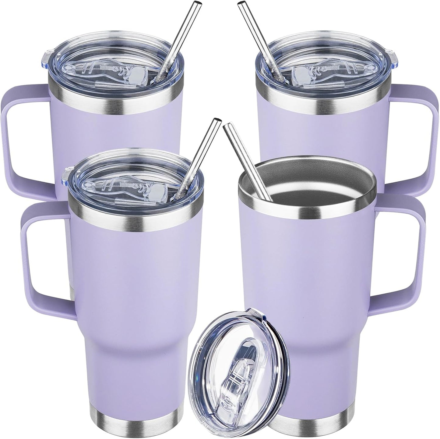 20 oz Stainless Steel Insulated Coffee Mug with Handle for Travel