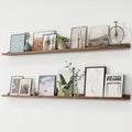 Picture Ledge Shelf Set of 2 72 in Floating Shelves - Large Display