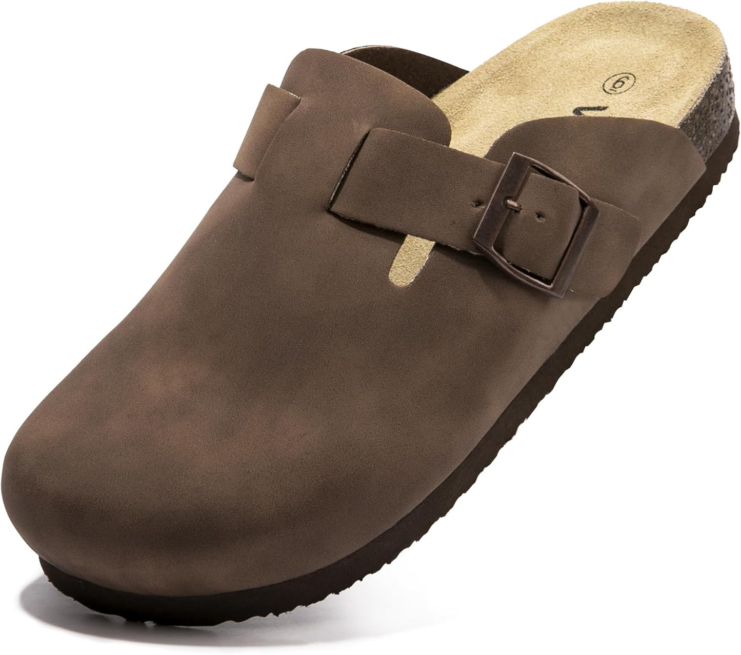 Comfort Mules with Arch Support Slip On Suede Clogs for Women