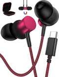 USB C Earbuds for Samsung Galaxy S25 Ultra S24 S23 - Noise Canceling