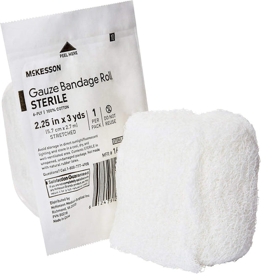 McKesson Sterile Gauze Bandage Rolls for Effective Wound Care