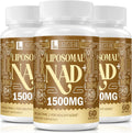 1500 MG Liposomal NAD+ for Women & Men - 180 Softgels, High Absorption