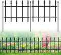 Decorative Metal Garden Fence by FOREHOGAR for Your Lawn