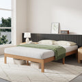 Novilla 12 Inch Wooden Full Size Bed Frame - Solid Wood Platform Bed