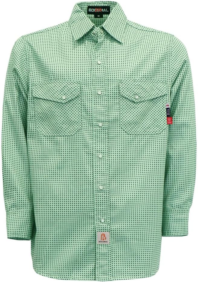 BOCOMAL FR Shirts for Men - Durable Flame Resistant Workwear
