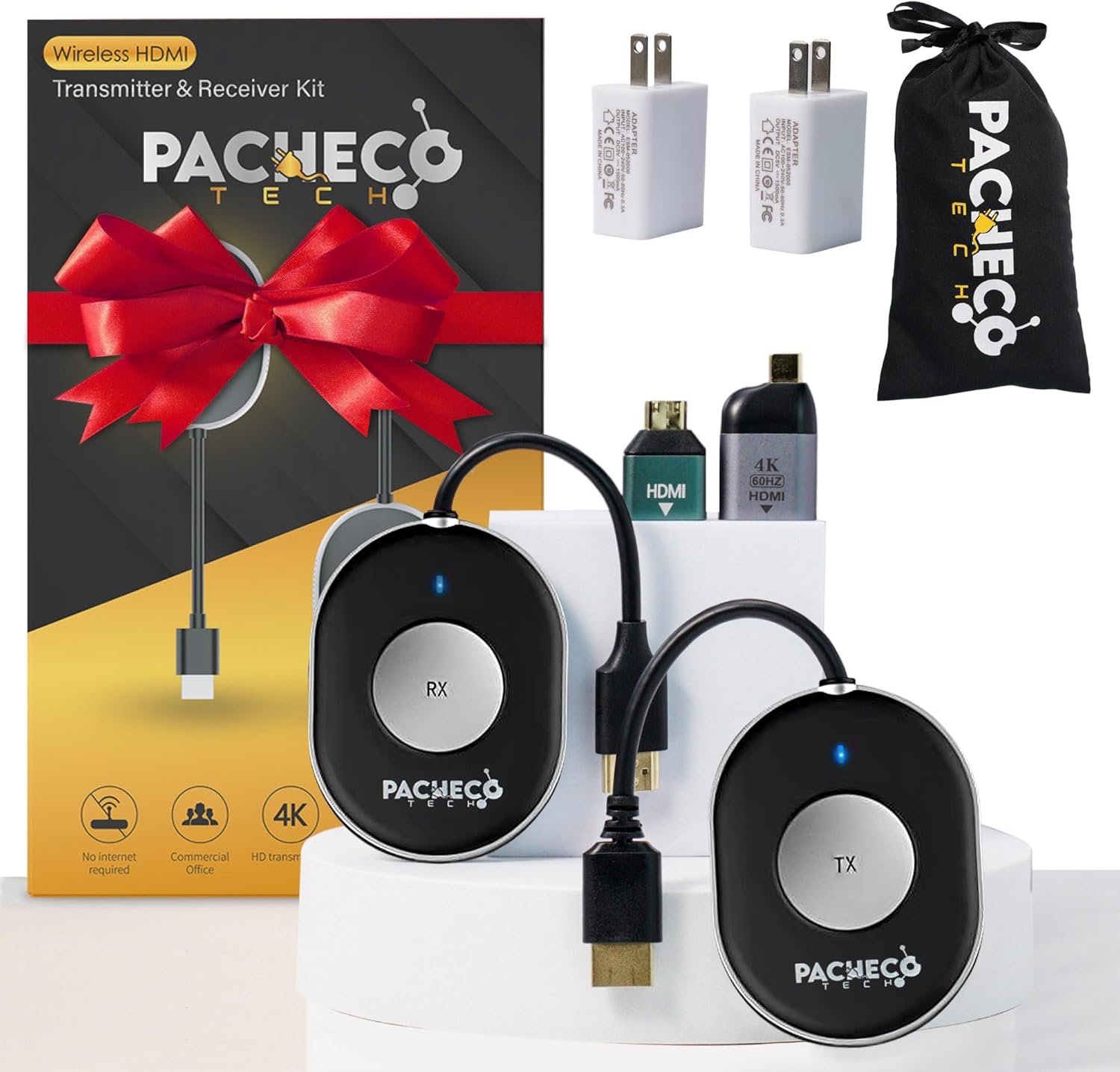 Pacheco Tech Wireless HDMI Extender 4K