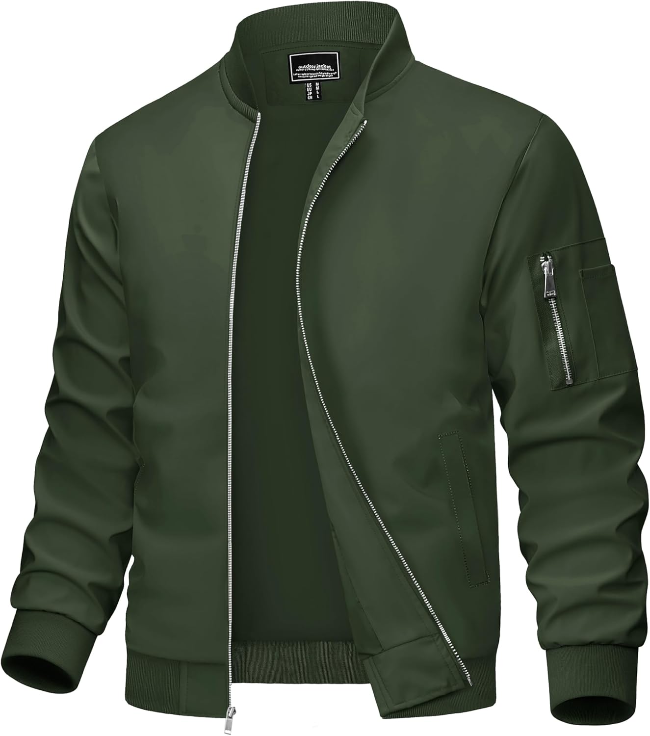 Lightweight Casual Windbreaker Bomber Jacket for Men