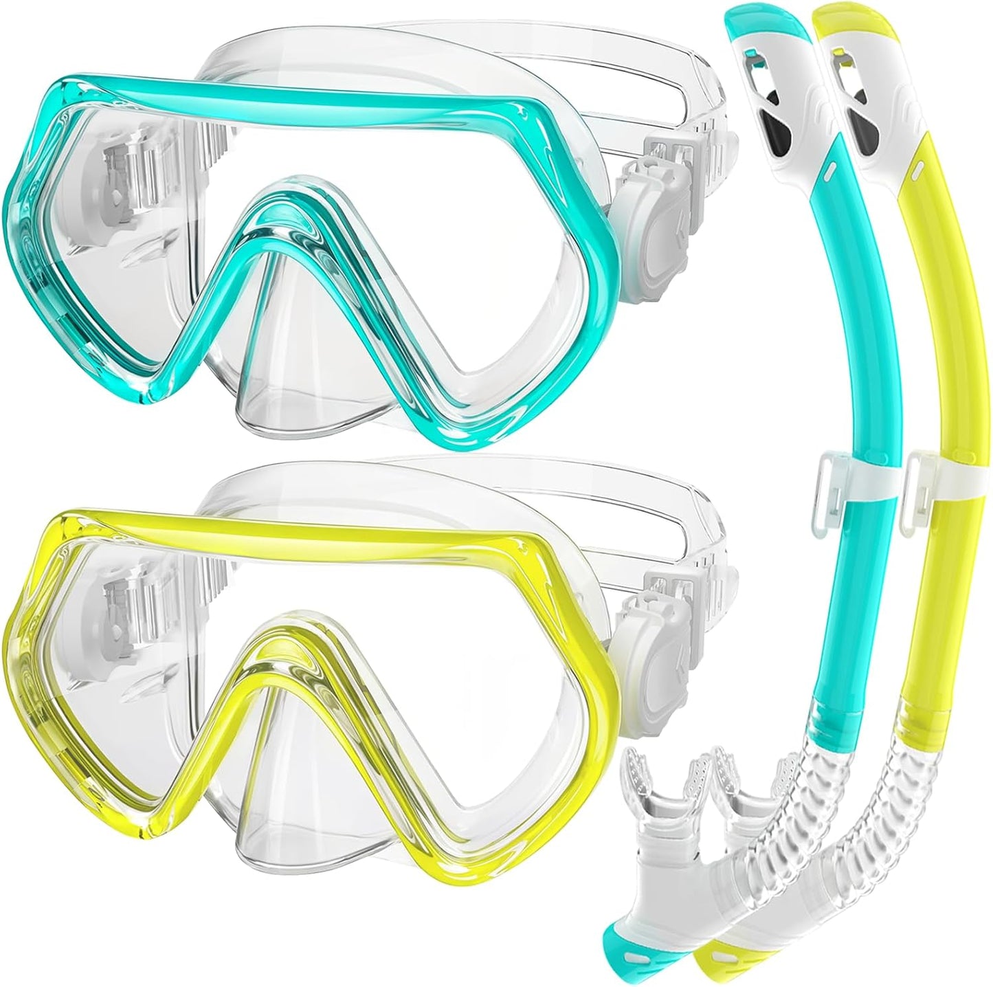 Snorkeling Gear for Kids - Comfortable Anti-Fog Mask Set