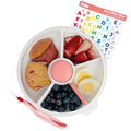 GoBe Kids Large Snack Spinner Slide Bundle - 4 Compartment No-Spill
