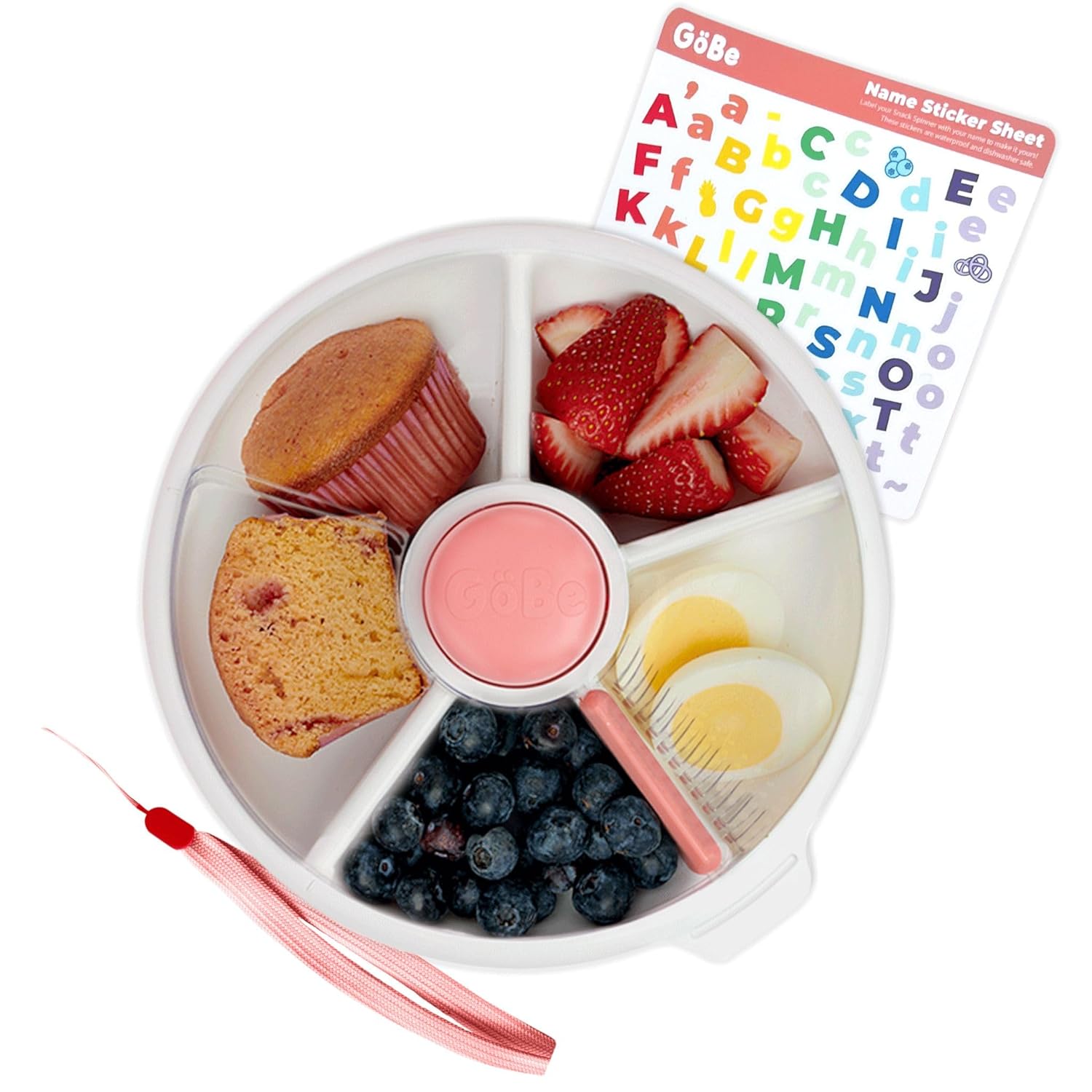 GoBe Kids Large Snack Spinner - Reusable Snack Container