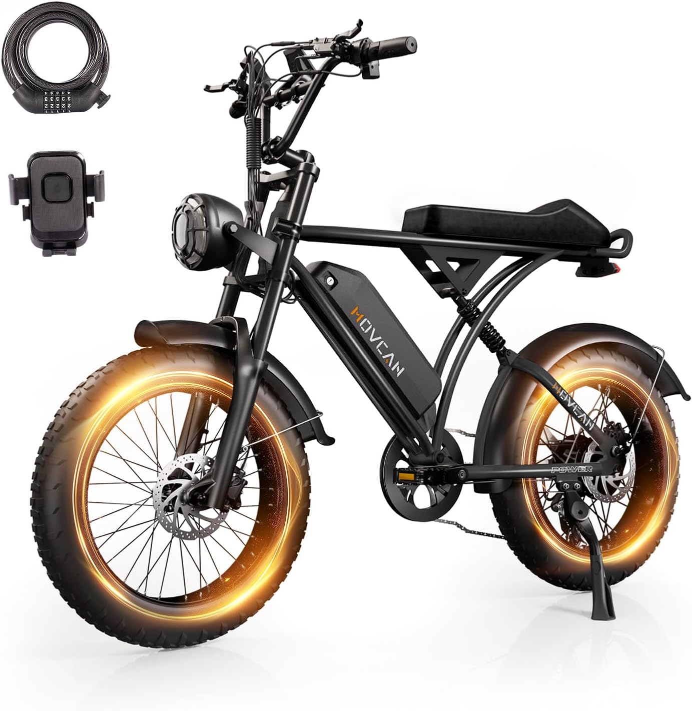 Movcan V60 Electric Bike with 1000W Motor and 70 Miles Range