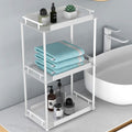 Bathroom Organizer Countertop 3-Tier White - Space-Saving Tray