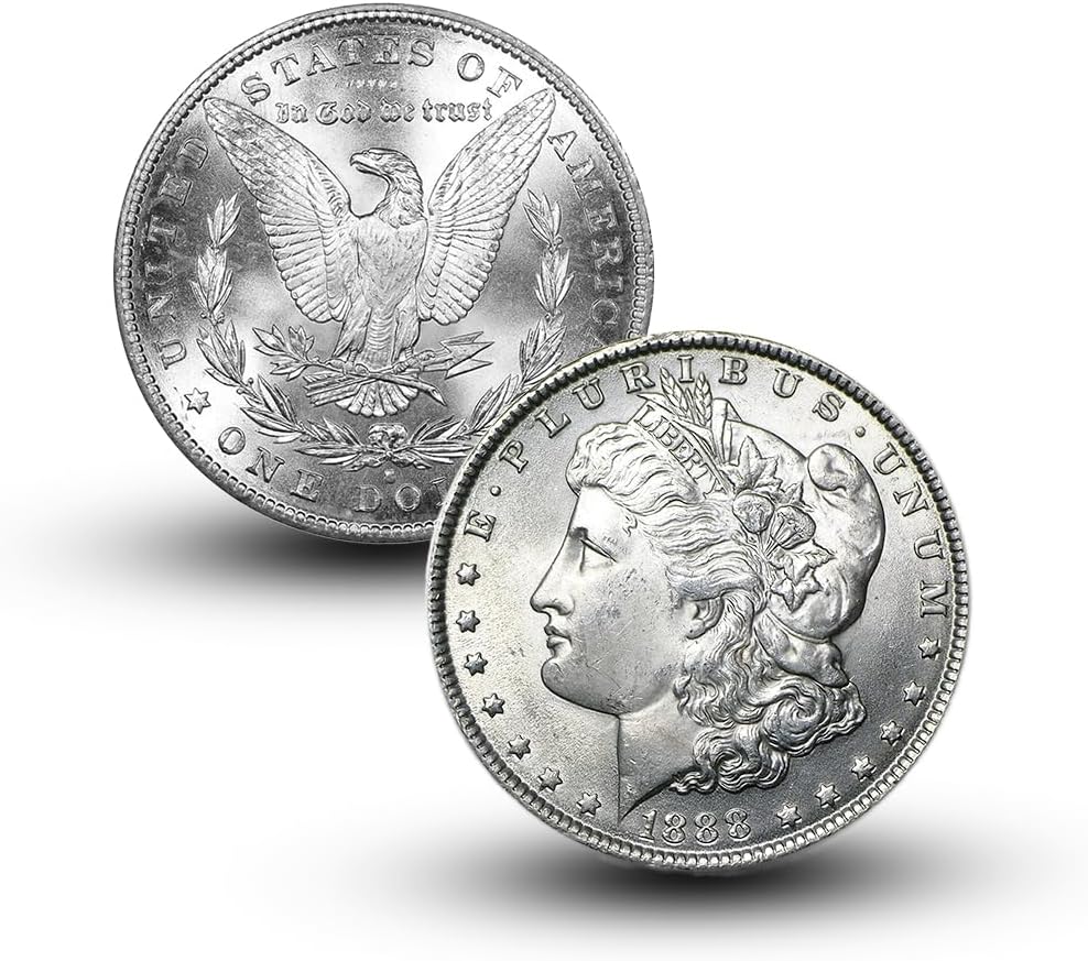Antique 1888 S Morgan Silver Dollar Coins for Collectors