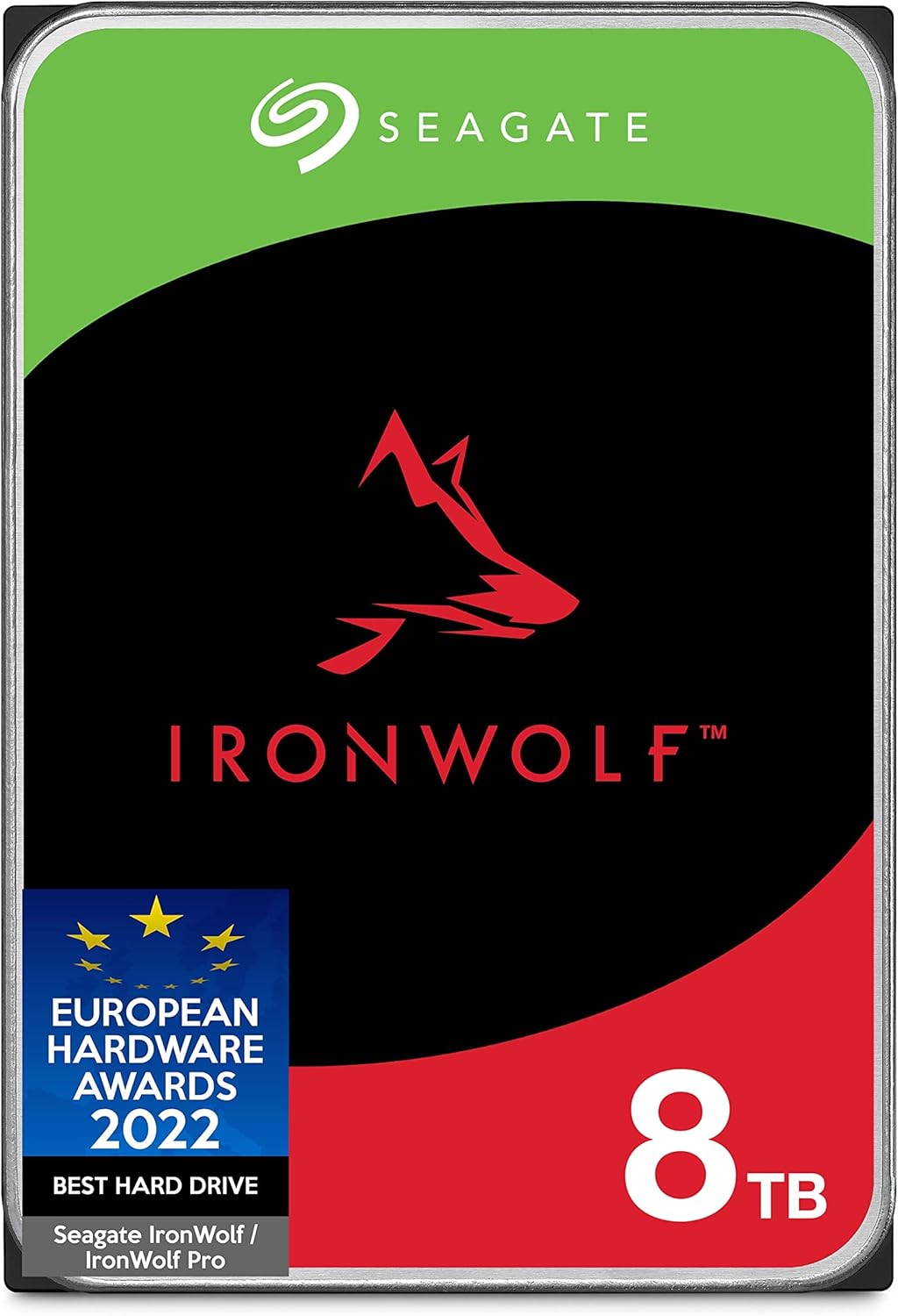 Seagate IronWolf 8TB NAS HDD - Fast 7200 RPM Speed