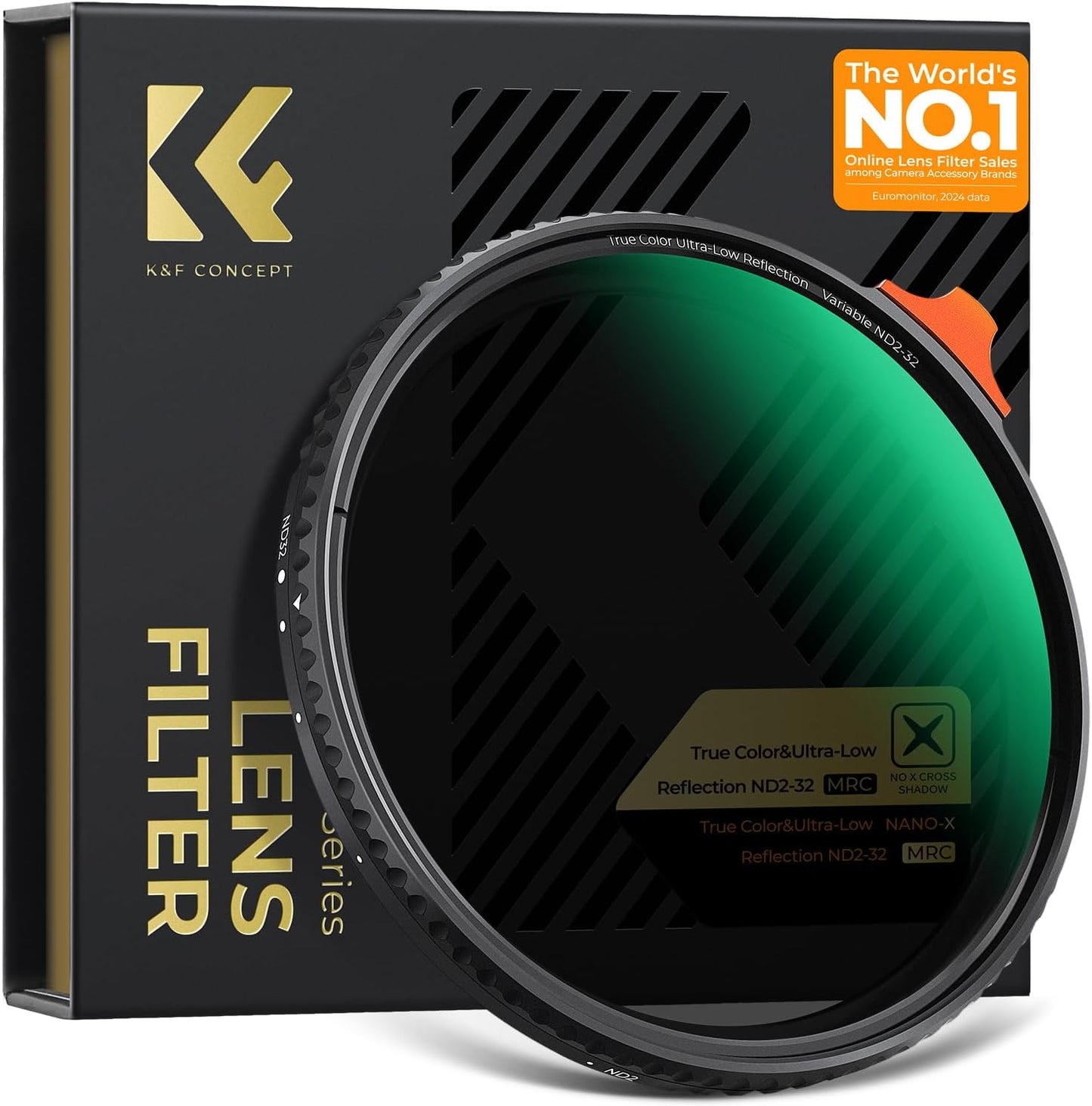 K&F CONCEPT 49mm Variable ND Lens Filter for Photographers
