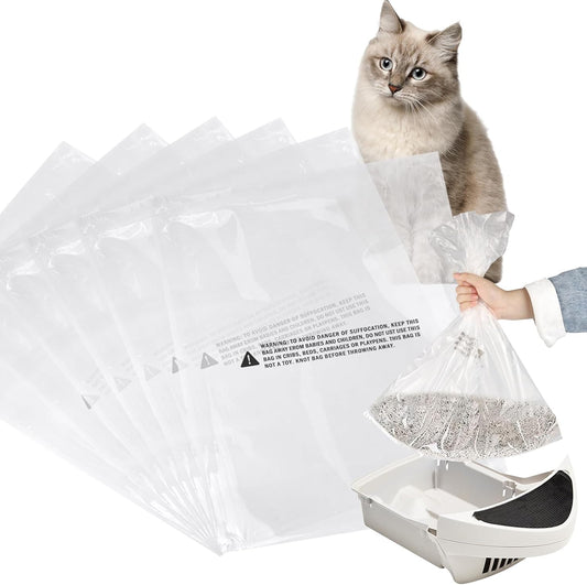 100 Count Farafox Cat Waste Bags - Compatible with Litter Robot 3/4