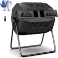 F2C Compost Bin Outdoor 43 Gallon Dual Chamber Composter