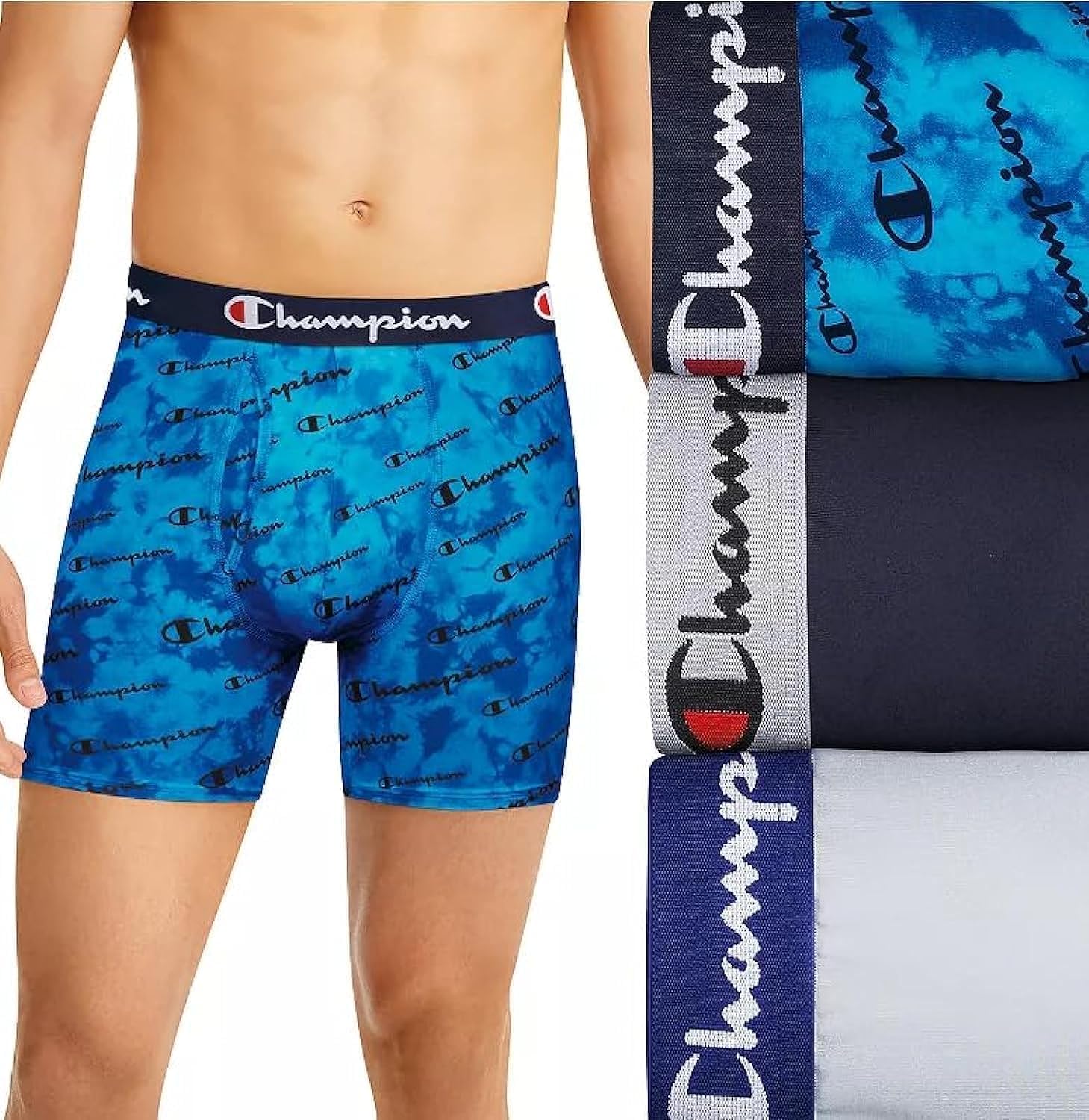 Champion Men's Everyday Active Lightweight Stretch Boxer Briefs