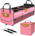 Car Trunk Organizer for SUV - Heavy Duty 95L Collapsible Organizer